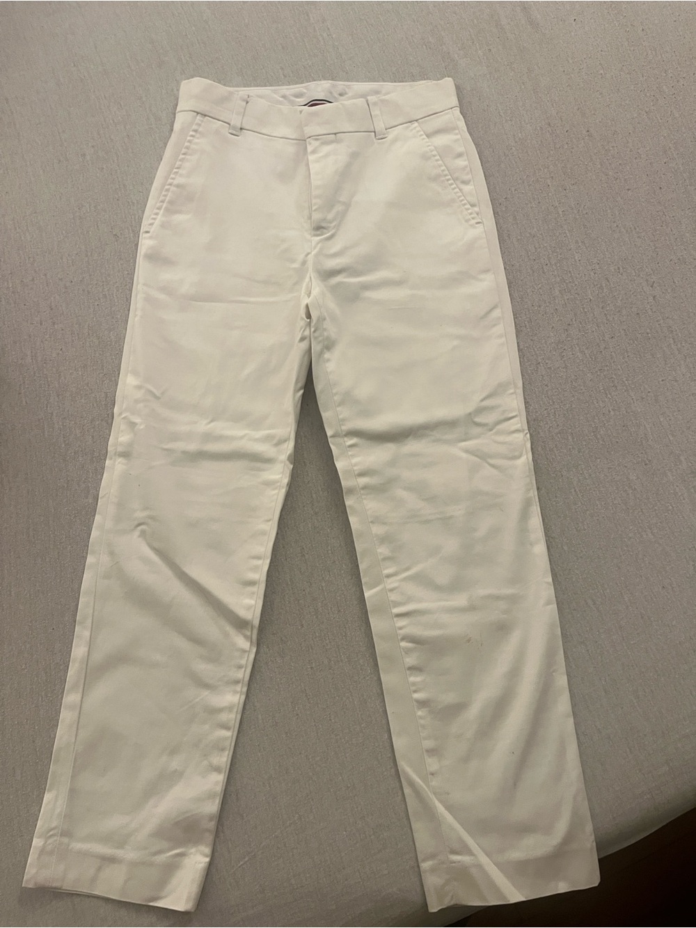 Tommy Hilfiger Men's Cream Straight-Leg Chinos